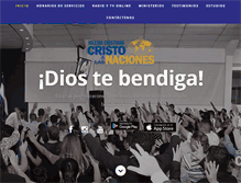 Tablet Screenshot of cristoalasnaciones.com